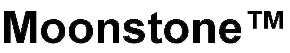 'Moonstone™' in black text on a white background.