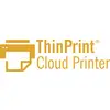 'ThinPrint Cloud Printer' logo in orange with printer symbol.
