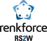 The image displays the 'renkforce' brand logo with a stylised star above it and the text 'RS2W' underneath.
