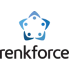 Logo featuring five brown, stylised leaves forming a star around a central white shape with five points. Beneath it reads 'renkforce'.