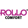 The image shows the 'ROLLO COMFORT' logo in pink and black lettering on a white background.