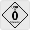 USK symbol with the age rating 'released from age 0', which means that the content is suitable for all age groups.