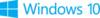 Windows 10 Logo in orange.<br><br>(Note: No translation needed as the text is already in British English)