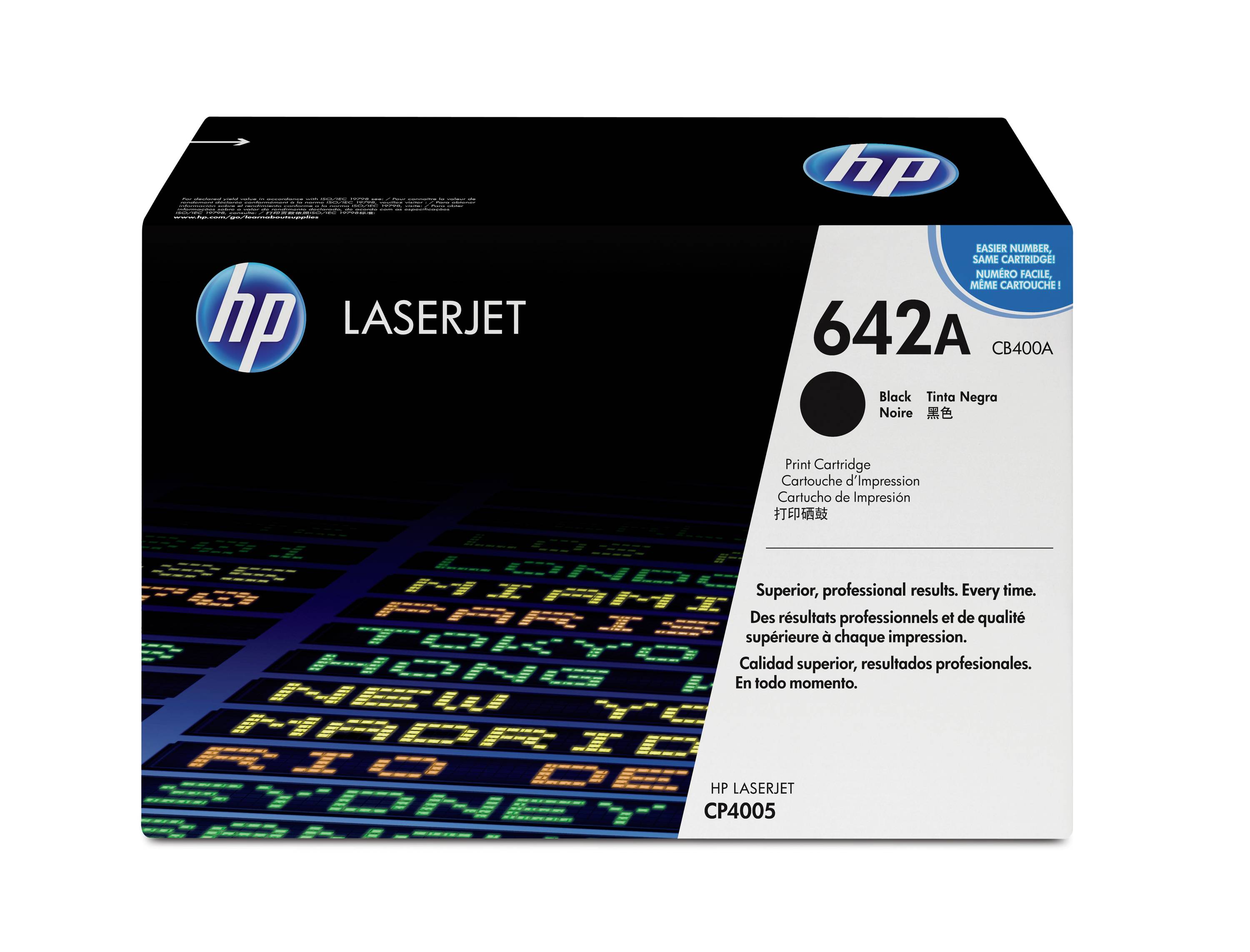 HP Tóner 642A Original Negro 7500 Lados CB 400 A