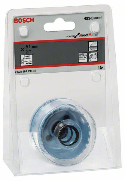 Bosch Accessories Lochsäge HSS-Bi-Metall 51mm Sheet Metal Power Change 2608584796 Sierra de corona 51 mm 1 ST-1