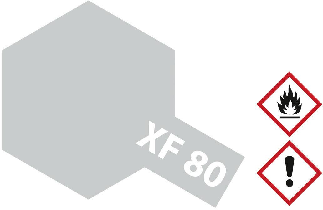 Tamiya Pintura acrílica Gris armada británica (mate) XF-80 Recipiente de vidrio 10 ml
