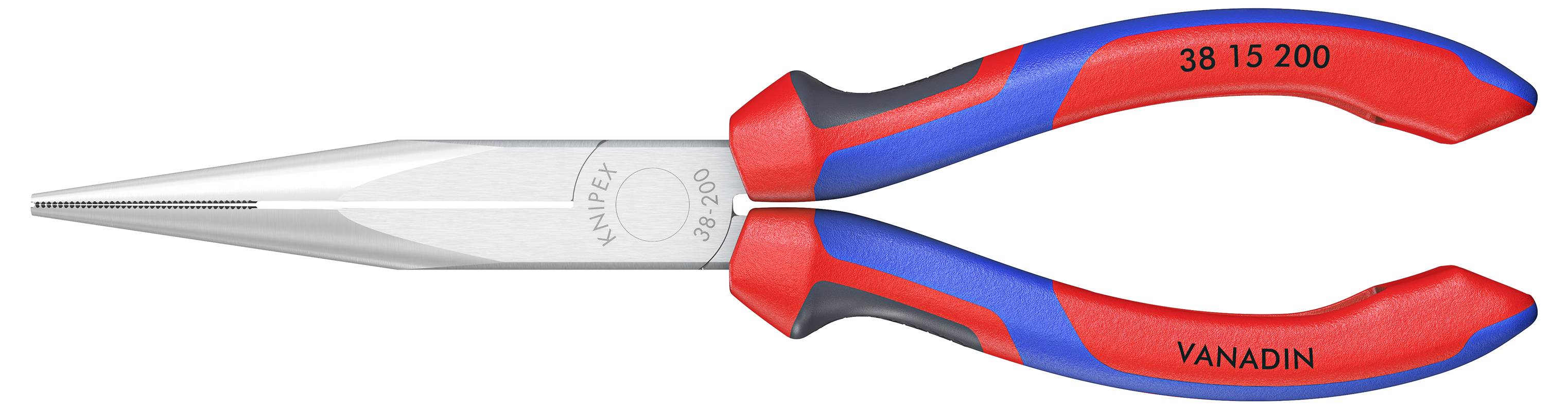 Knipex 38 15 200 Electrónica y mecánica de precisión Alicates de punta plana Recto 200 mm-2