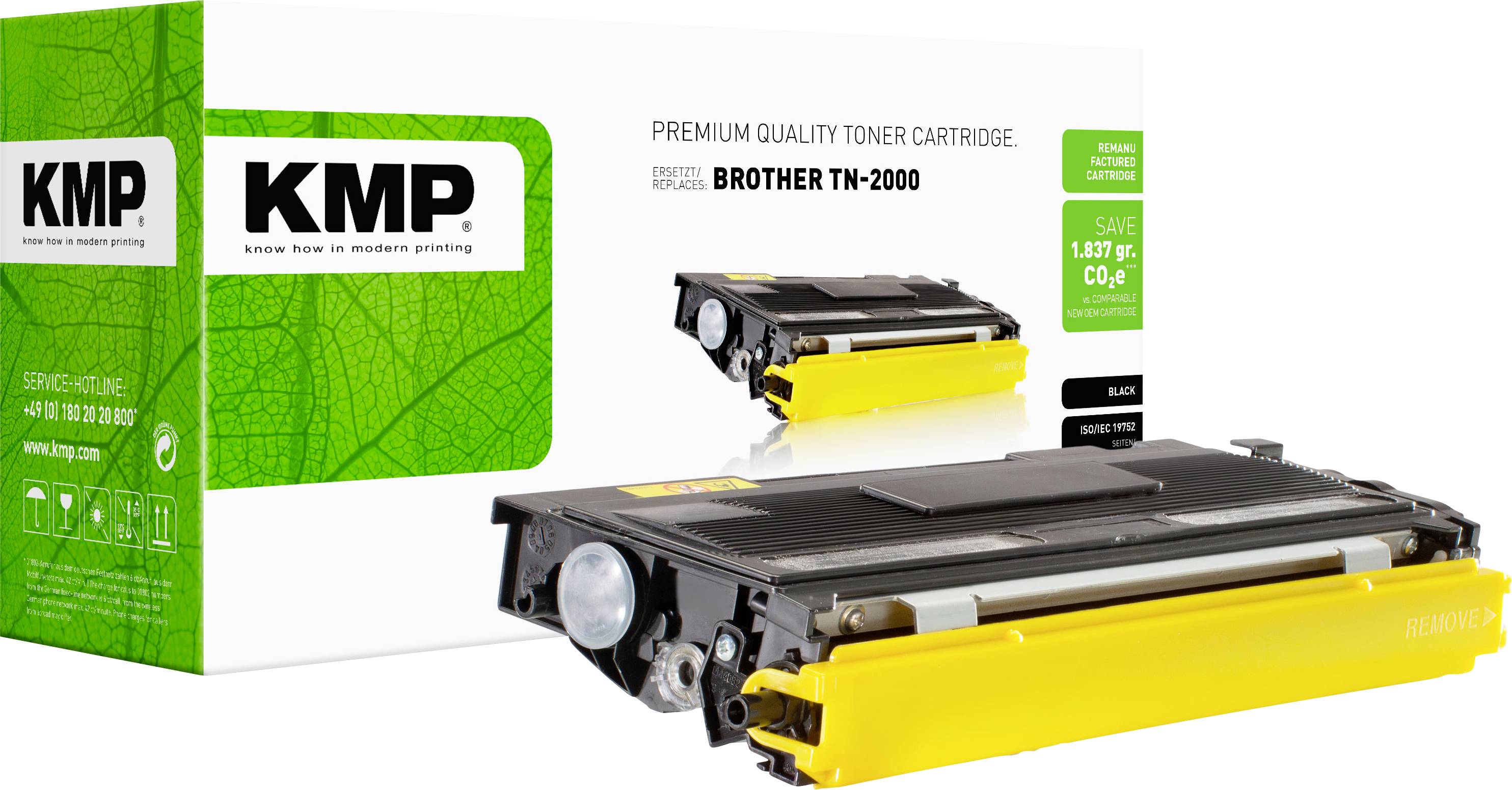 KMP Tóner reemplaza Brother, Lenovo TN-2000, TN2000 Compatible Negro 2500 Lados B-T10 1159,0000