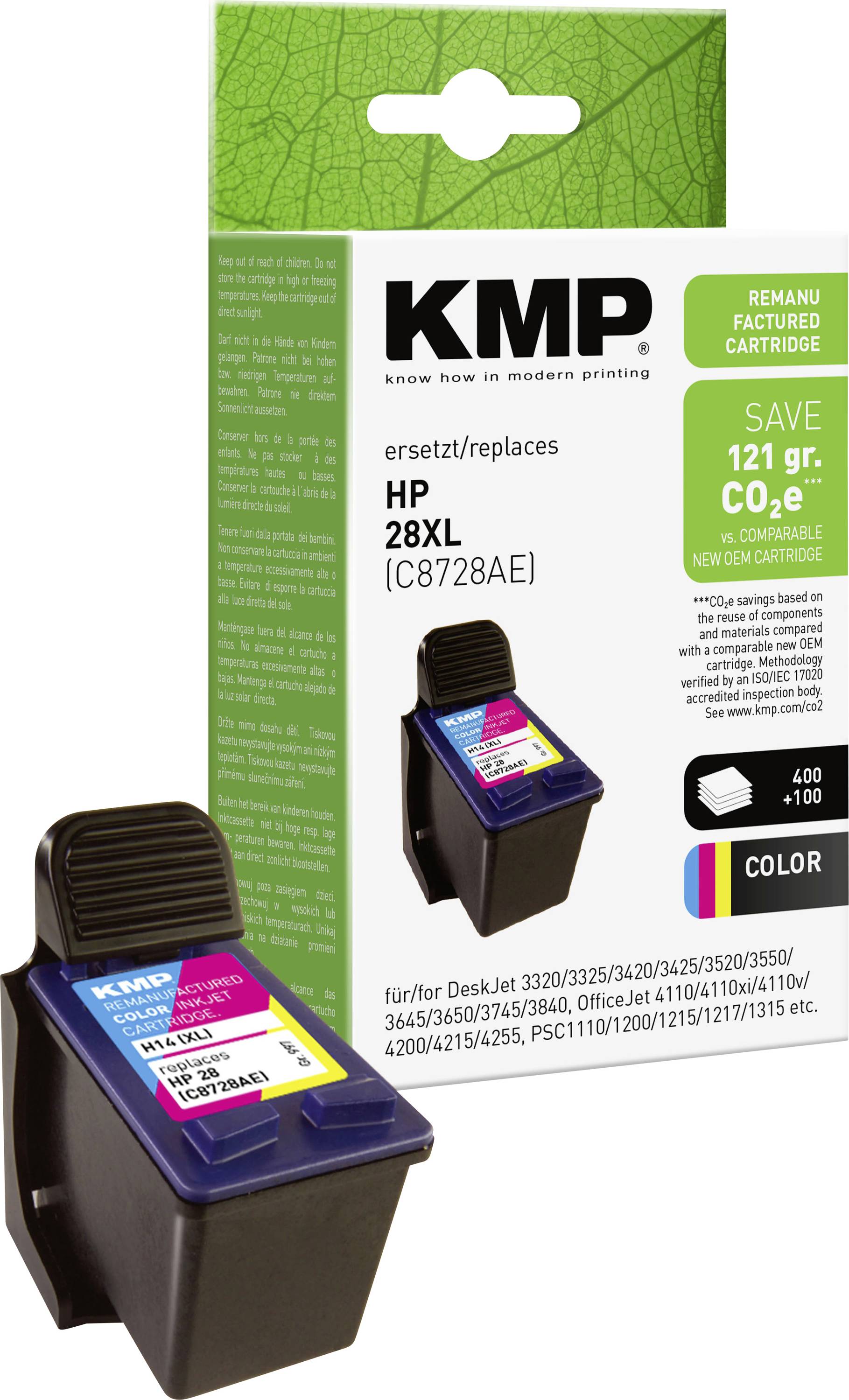 KMP Ink reemplaza HP, Odixion 28, C8728AE Compatible Color H14 0997,4280-0