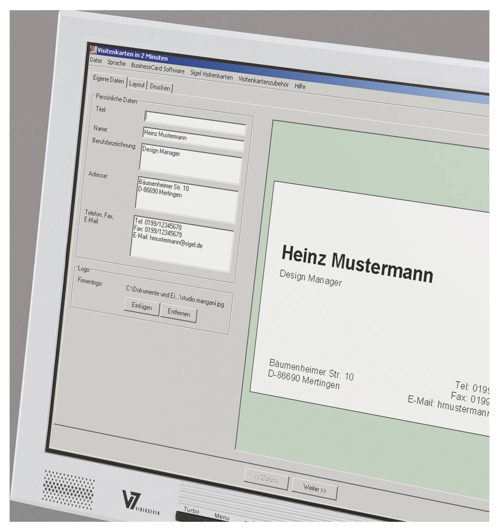 Sigel LP795 Tarjetas de visita para impresora, bordes lisos 85 x 55 mm Blanco intenso 100 UD(S). Formato del papel: DIN -2