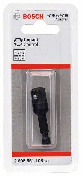 Bosch 2608551108 2608551108 Adaptador para llave de vaso 6.3 mm 1/4 In. Accionamiento (destornilladores) 1/4" (6,3 mm) 5-1