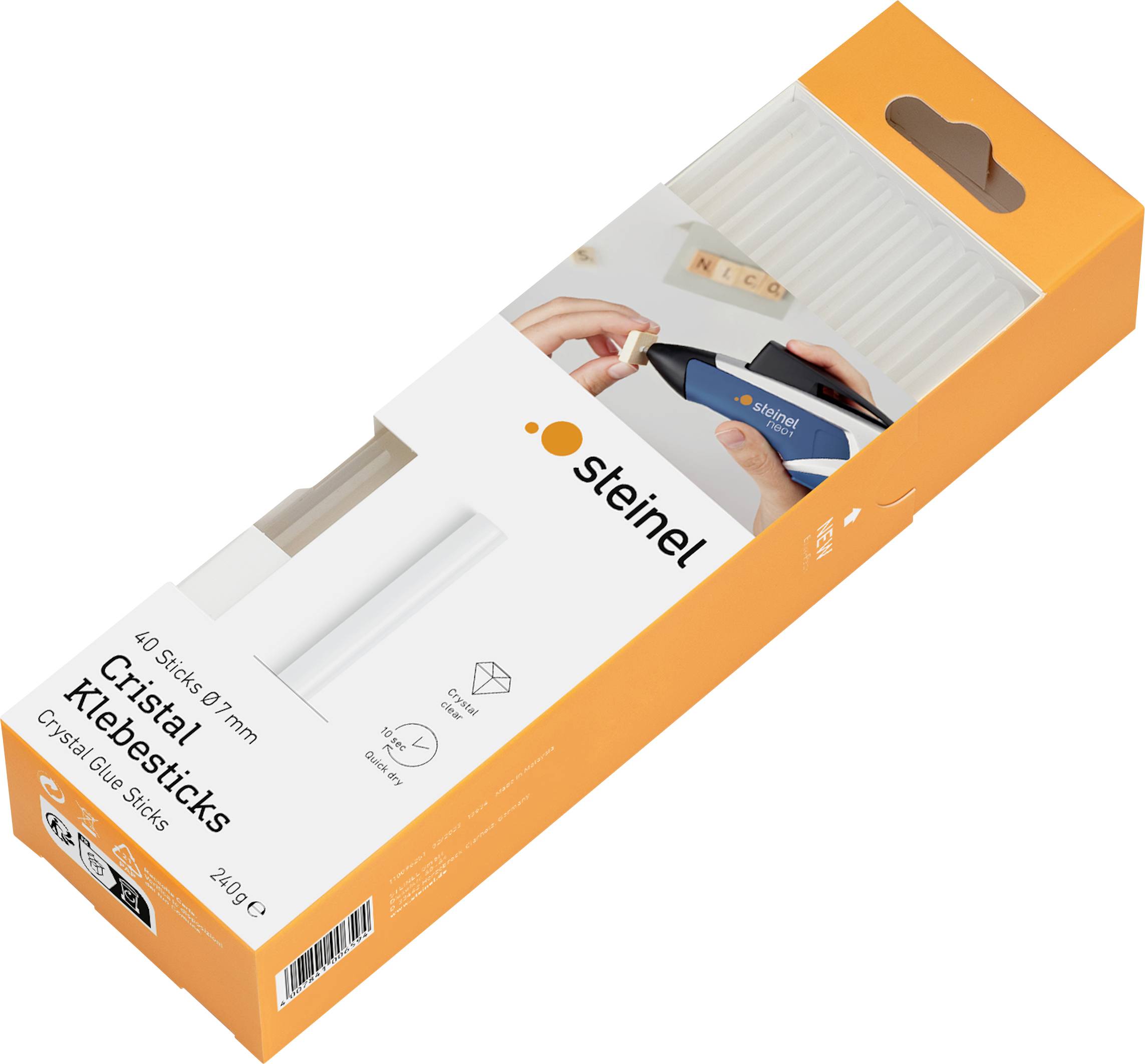 Steinel 006594 Barras de cola 7 mm 150 mm Transparente 240 g 40 UD(S).