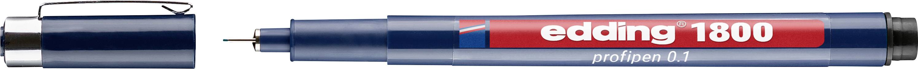 Edding 1800 profipen 0,1 4-180001001 Rotulador de punta fina Schwarz 0.25 mm 1 UD(S).-0