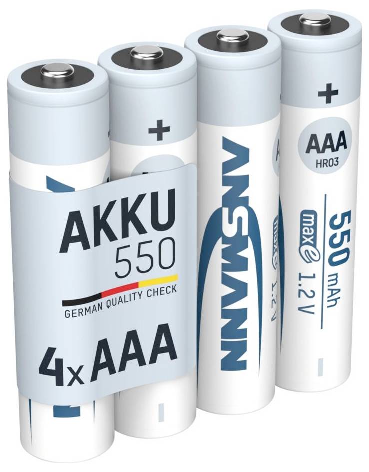 Ansmann maxE HR03 Micropilas (AAA) NiMH 550 mAh 1.2 V 4 UD(S).-5