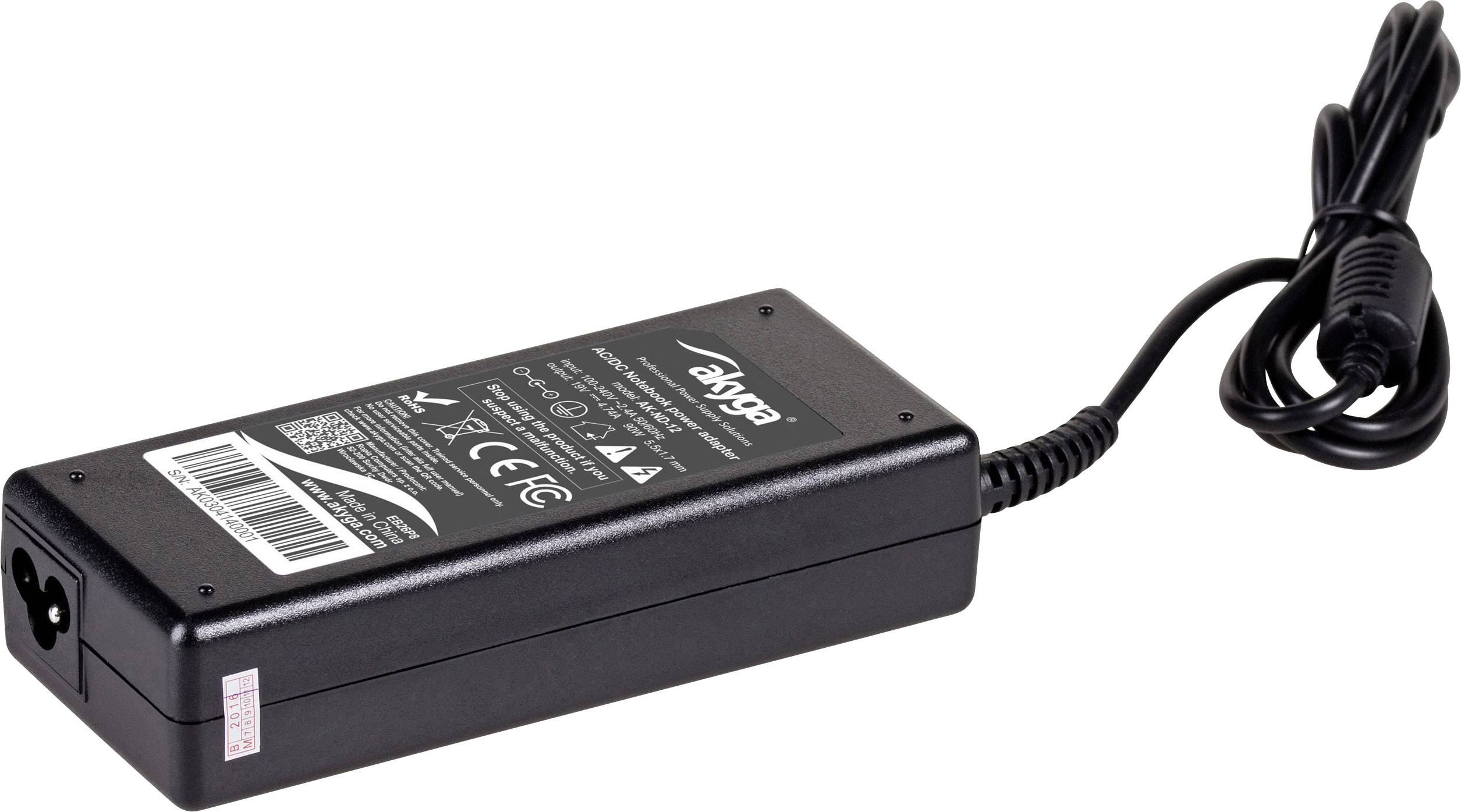 Akyga AK-ND-12 Fuente de alimentación para ordenador portátil 90 W 19 V 4.74 mA