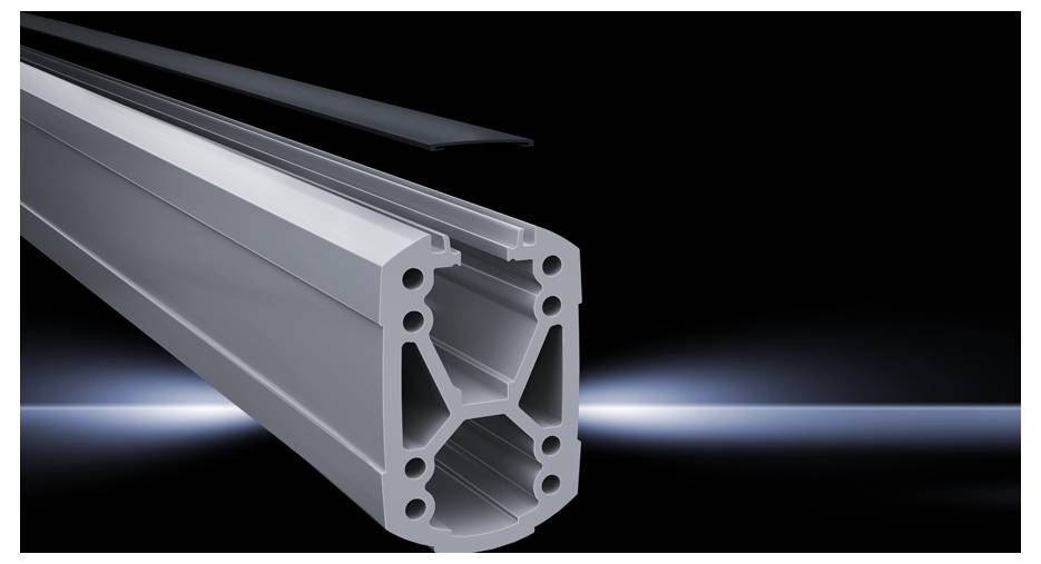 Rittal CP 6212.150 Perfil de carga Abierto Aluminio Gris claro (Lon. x Anch. x Alt.) 500 x 75 x 120 mm 1 UD(S). Piece