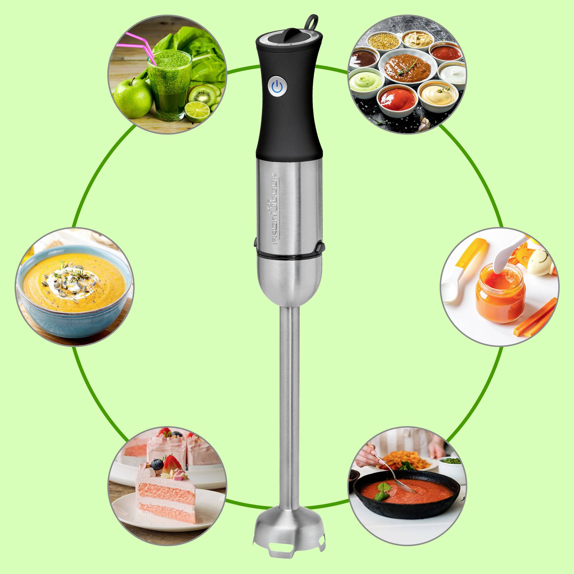 Profi Cook PC-SM 1094 Batidora 1000 W Ajuste de la velocidad por niveles Schwarz, Acero inoxidable-5
