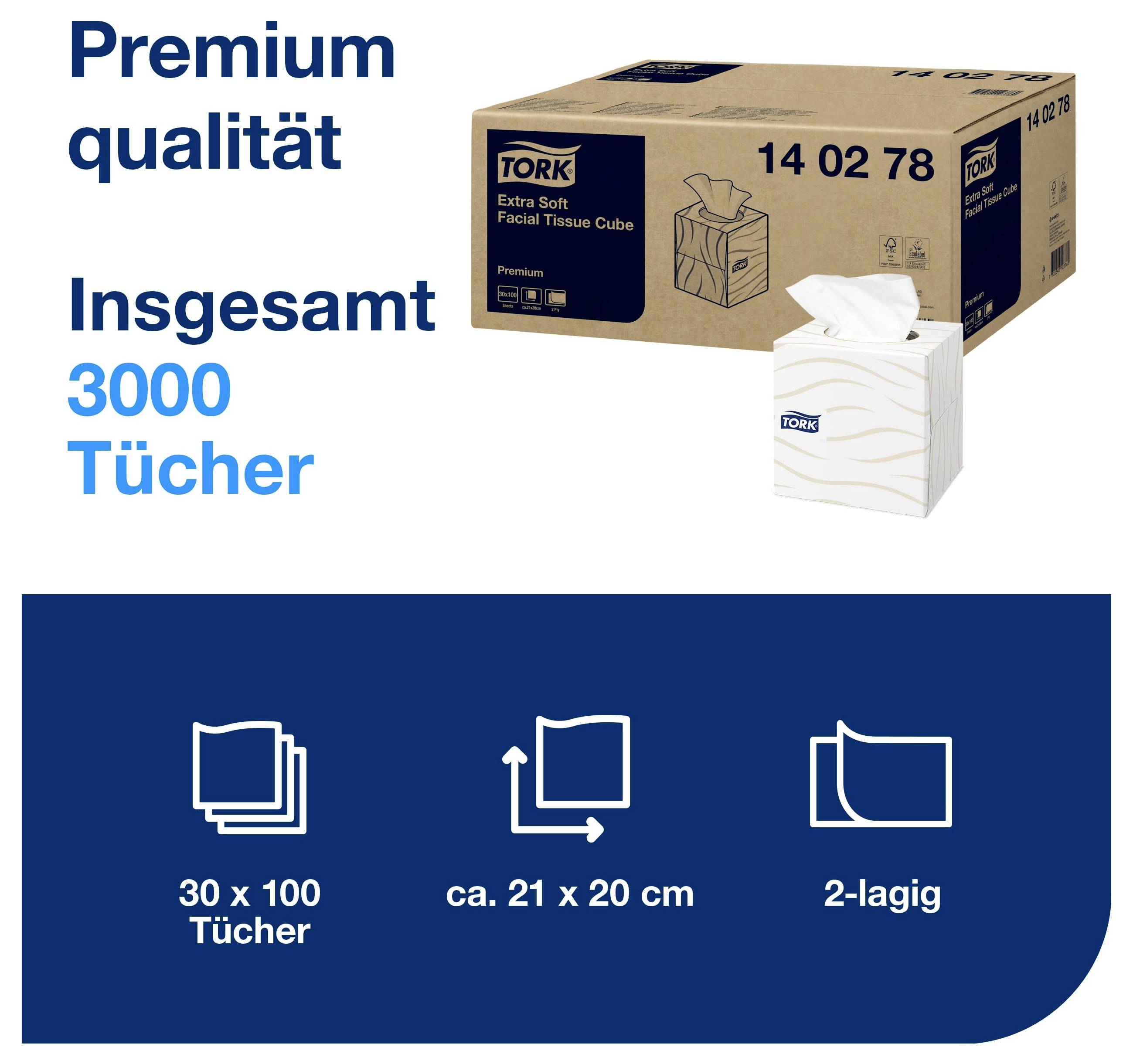 TORK 140278 Toallitas cosméticas Color del fabricante Blanco 3000 UD(S).-1