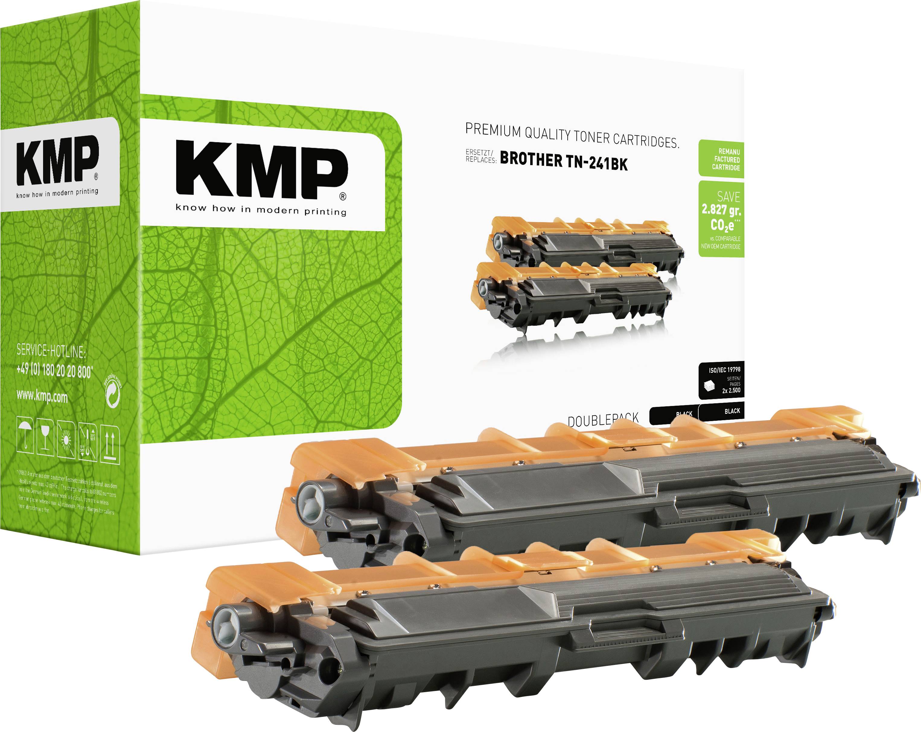 KMP Cartucho de tóner reemplaza Brother TN-241BK, TN241BK Compatible Negro 5000 Lados B-T48D