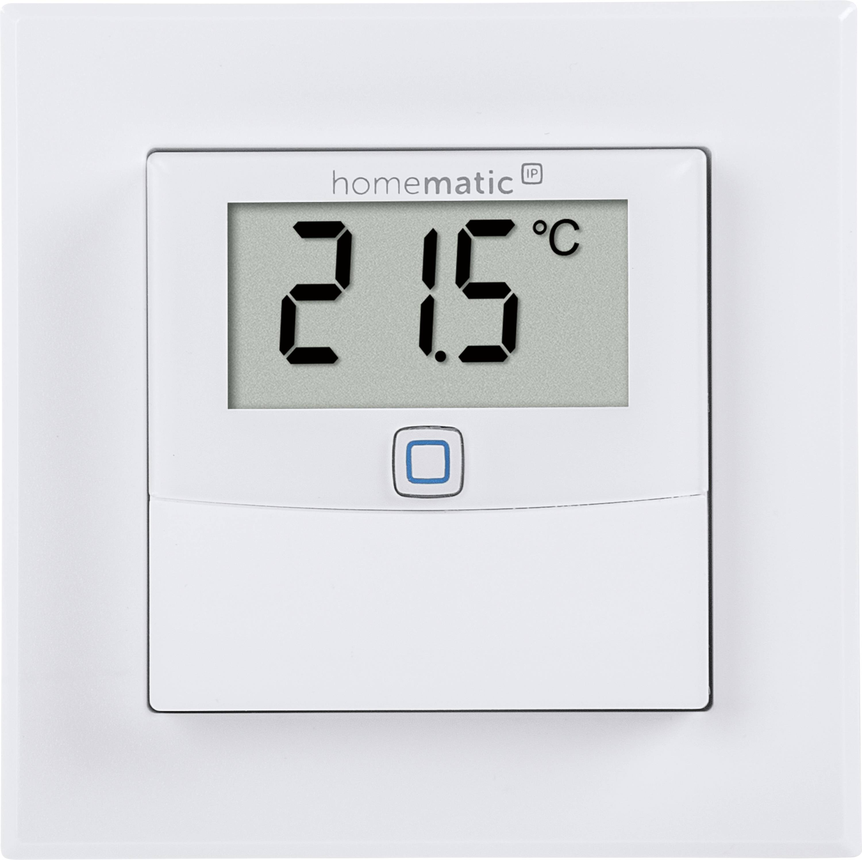 Homematic IP Radiotransmisión Sensor de temperatura y sensor de humedad del aire 150180A0A