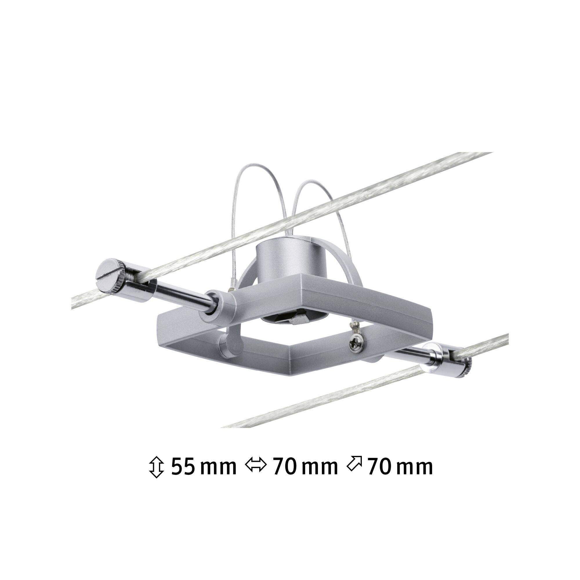 Paulmann Luminaria de bajo voltaje con sistema de cable Universal GU5.3 10 W LED Cromado (mate)-3