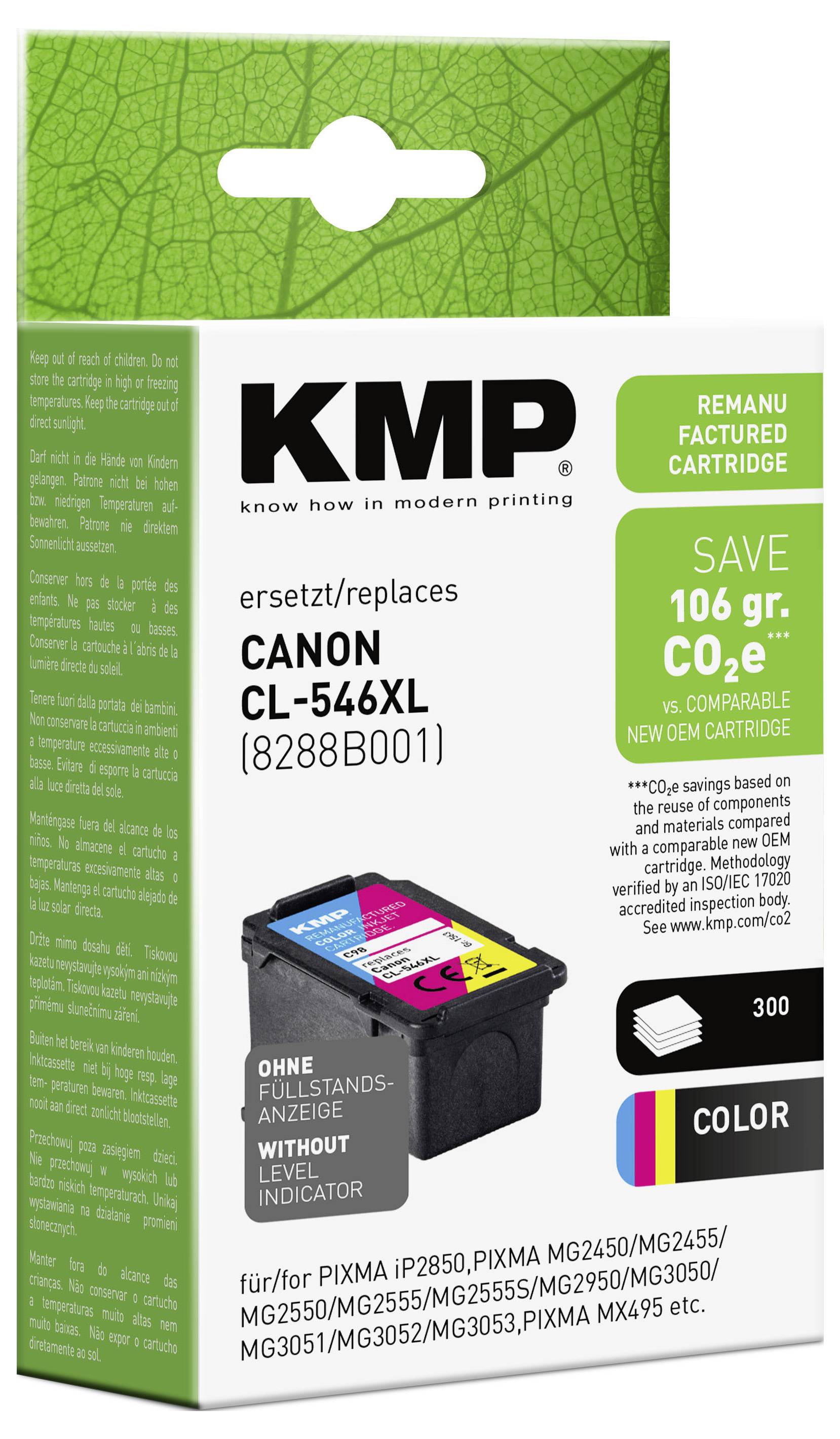 KMP Ink reemplaza Canon CL-546XL Compatible Color C98 1563,4030-1