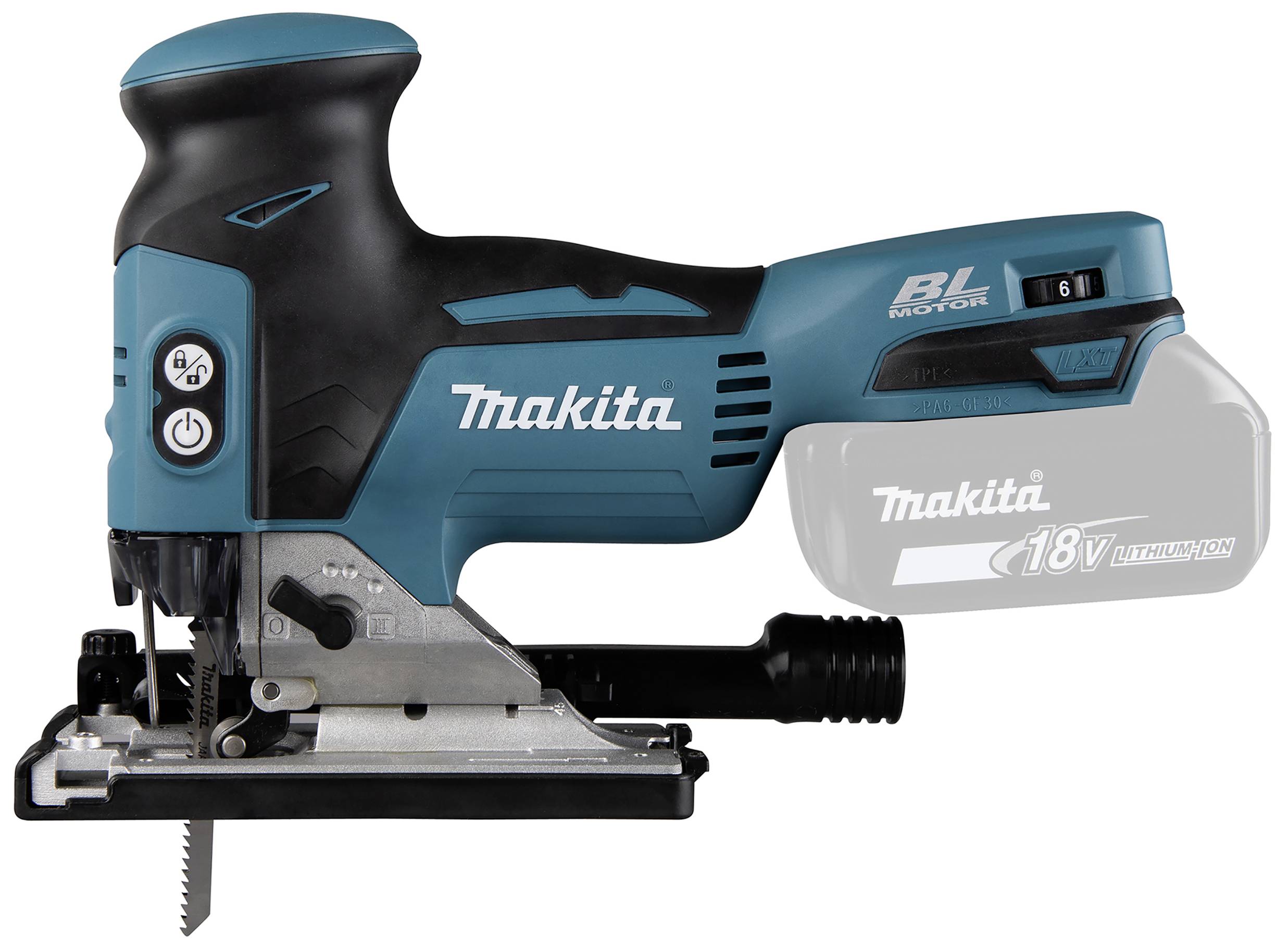 Makita DJV181Z Sierra de calar con batería DJV181Z Sin batería, Sin cargador 18 V Número de pilas recargables incluidas -15