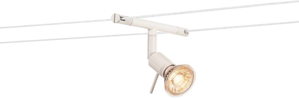 SLV TENSEO SYROS Luminaria de bajo voltaje con sistema de cable TENSEO GX5.3 Blanco