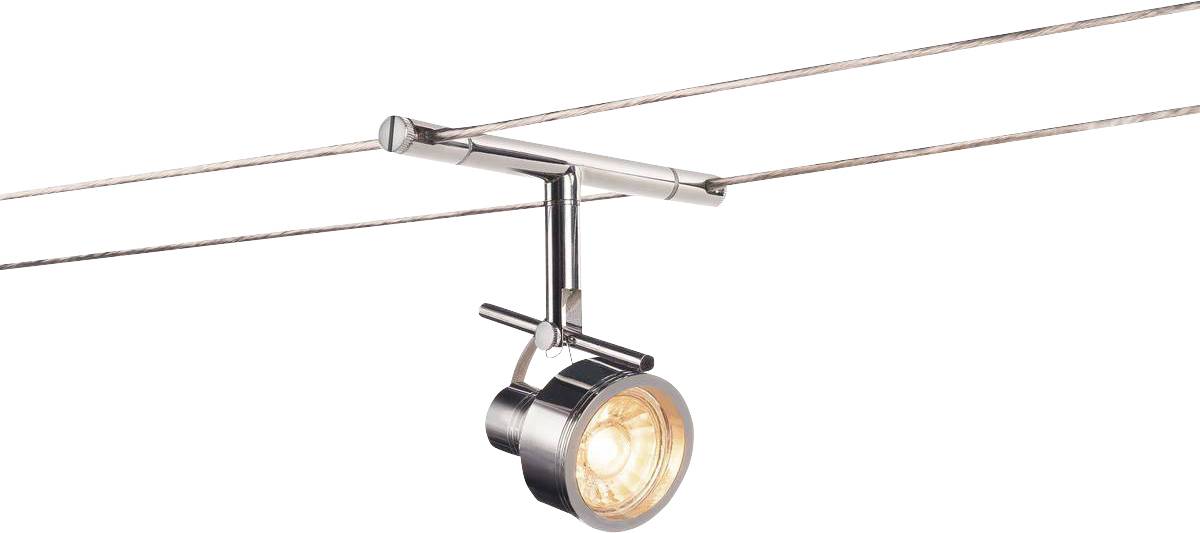SLV TENSEO SALUNA Luminaria de bajo voltaje con sistema de cable GX5.3 Cromo