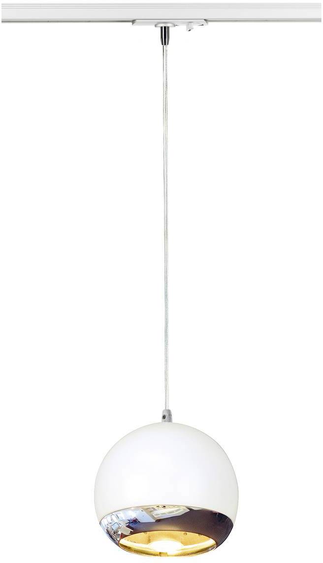 SLV 143621 Luminaria de alto voltaje con sistema de cable GU10 Blanco, Cromo