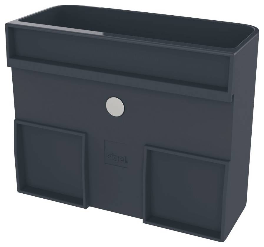 Sigel Cubilete con clip magnético GL802 (Anch. x Alt. x Prof.) 120 x 94 x 51 mm Antracita GL802-9