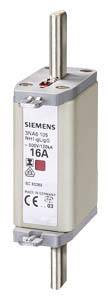 Siemens 3NA6114 Inserto de fusible con indicación de seguridad mecánica Compatible con Tamaño de fusible 000 - 4 Tamaño -1