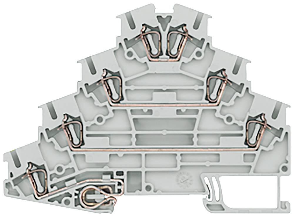 Siemens 8WH20404LF00 Bloque de terminales de motor de cuatro pisos 5.2 mm Conexión de resorte Gris 1 UD(S). Piece-0