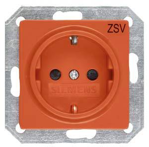 Siemens Programa de conmutación Inserto Toma de corriente con protección contra contacto Delta Naranja 5UB1901 1 UD(S).-0