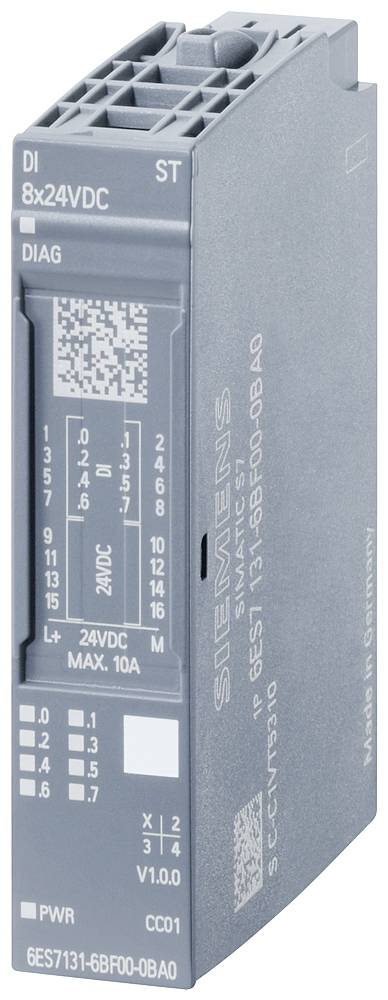 Siemens 6ES7131-6BF00-0CA0 6ES71316BF000CA0 Módulo de entrada PLC 30 V, 24 V/DC