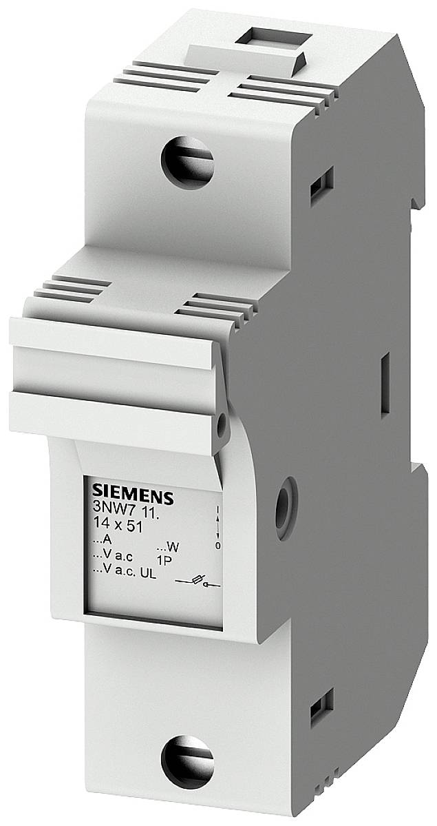 Siemens 3NW7111 3NW7111 Portafusibles cilíndrico Con indicador de estado 50 A 690 V/AC 1 UD(S).