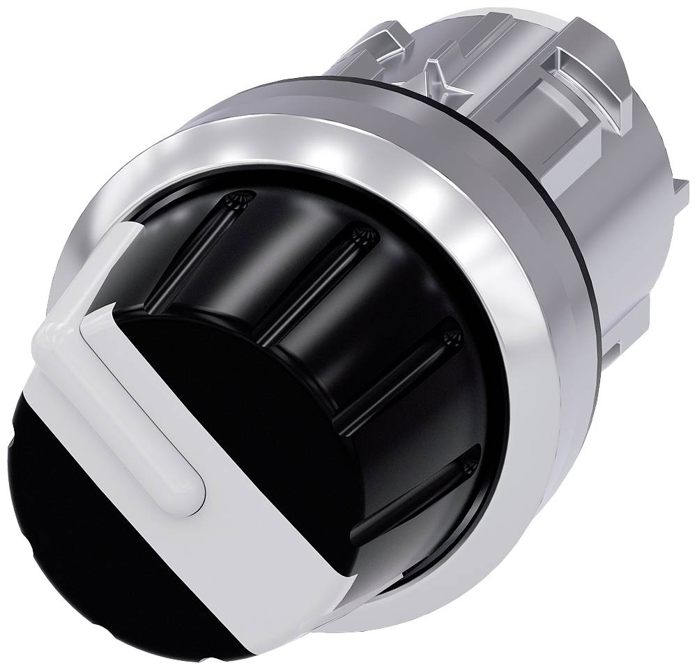 Siemens 3SU10502AS600AA0 3SU1050-2AS60-0AA0 Muletilla Con protección contra giro Pomo Blanco 2 x 360 ° 1 UD(S). Piece-0