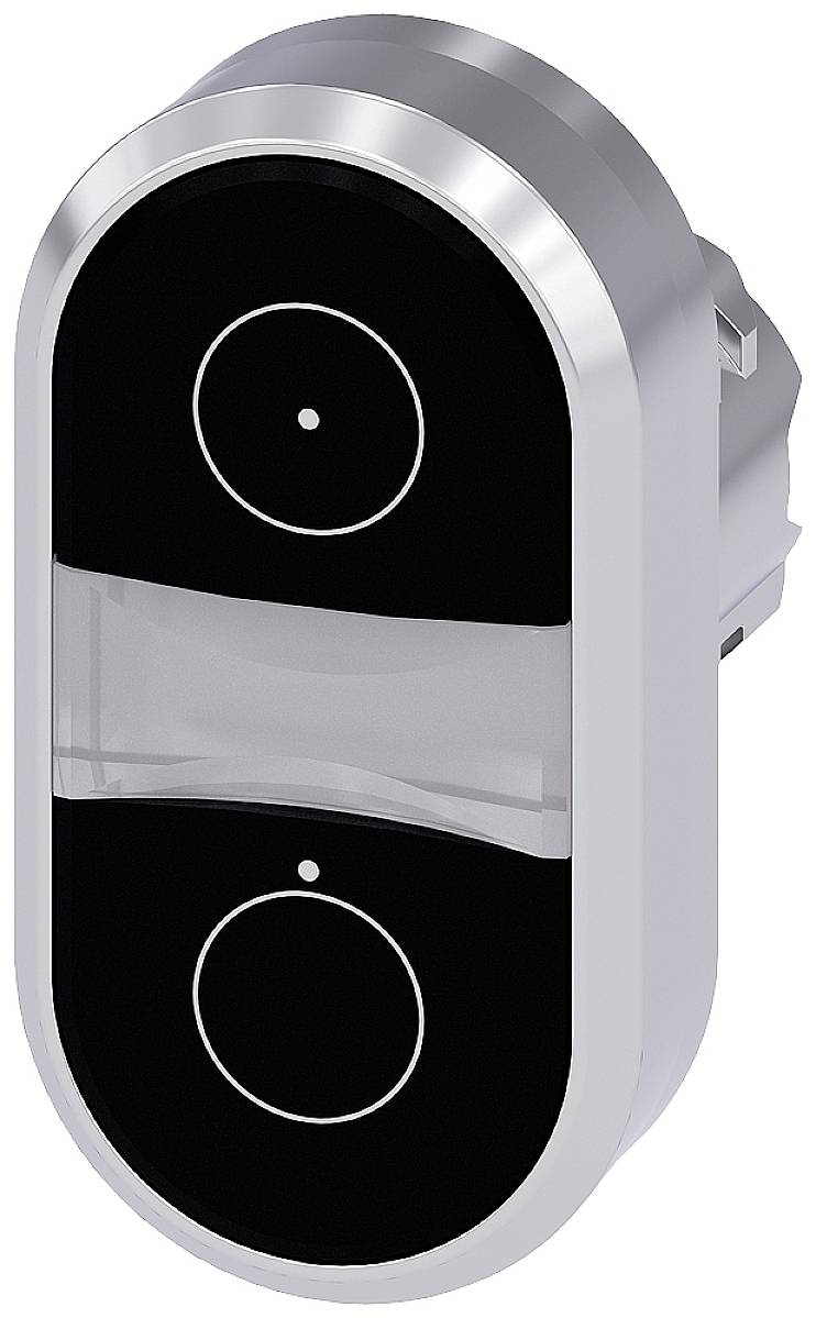 Siemens 3SU10503AB110AQ0 3SU1050-3AB11-0AQ0 Pulsador doble (Anch. x Alt.) 29.9 mm x 57.9 mm IP66, IP67, IP69/IP69K 1 UD(S).