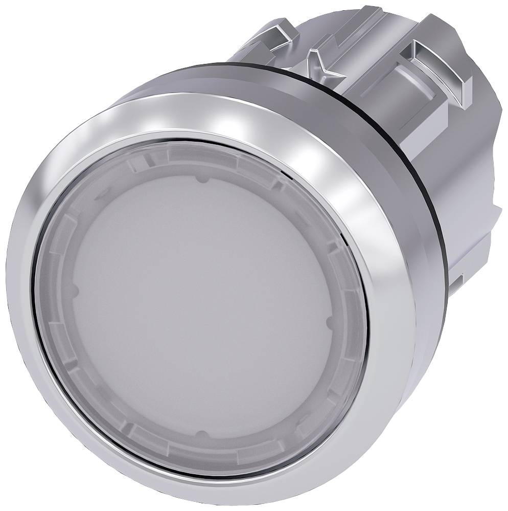 Siemens 3SU10510AA600AA0 3SU1051-0AA60-0AA0 Interruptor de presión con luz Enclavado (Ø x Alt.) 29.5 mm x 29.5 mm IP66, IP67, IP69/IP69K 1 UD(S).