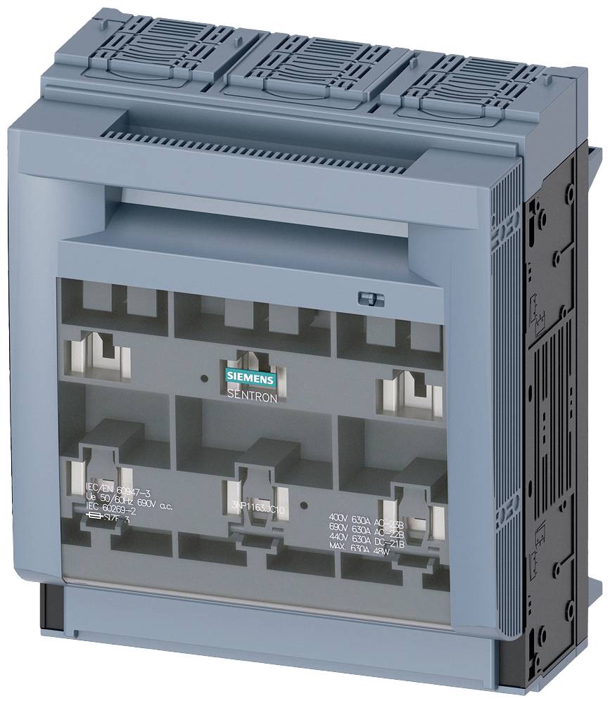 Siemens 3NP11631JC10 Sección de carga de seguridad Tamaño de fusible = 3 3polig 630 A 690 V/AC 1 UD(S).-0