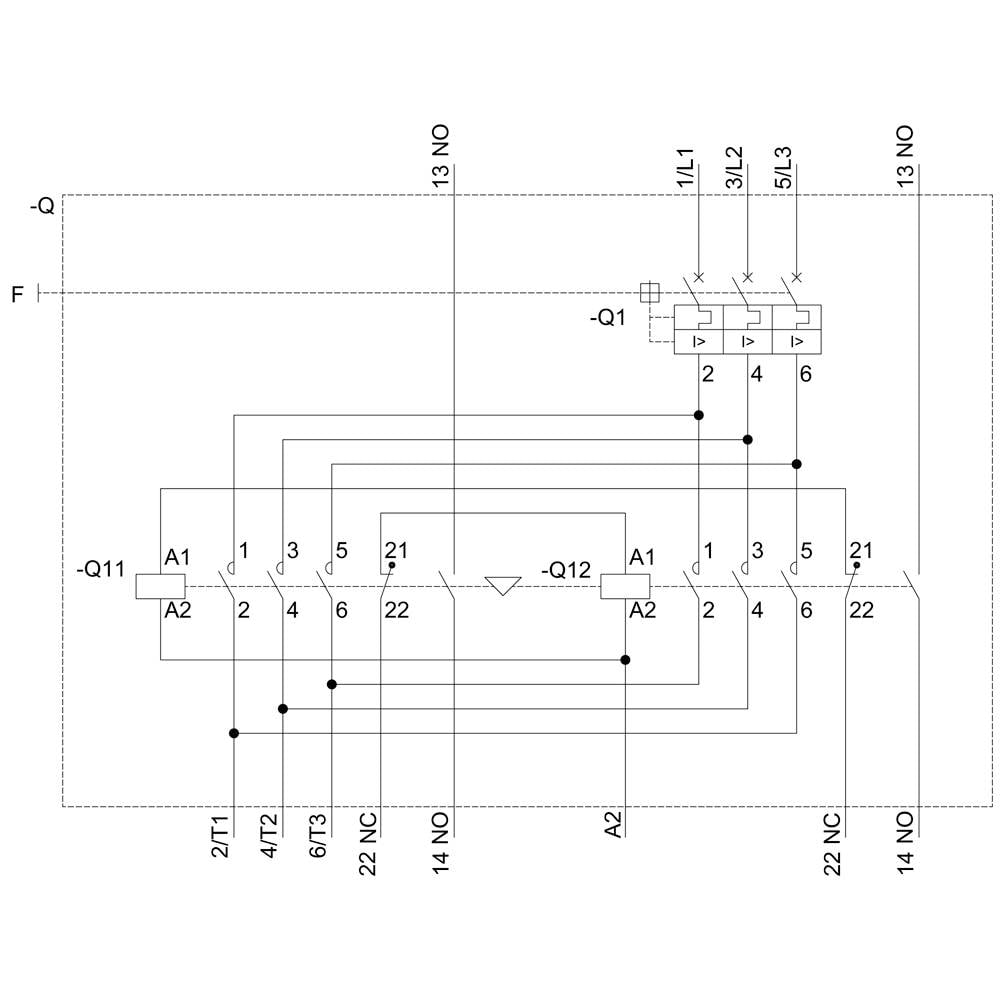 Siemens 3RA2220-4CH27-0AP0 3RA22204CH270AP0 Terminal de consumidor de tipo resorte Potencia del motor a 400 V 11 kW 690 -3