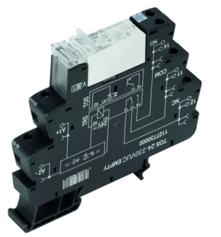 Weidmüller TRS 48VUC 1CO 16A Relé de acoplamiento 48 V DC/AC 16 A 1 contacto inversor 10 UD(S).