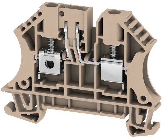Weidmüller 2436390000 Borne en serie de comprobación de conexión 6 mm Atornillar Beige 50 UD(S). Piece