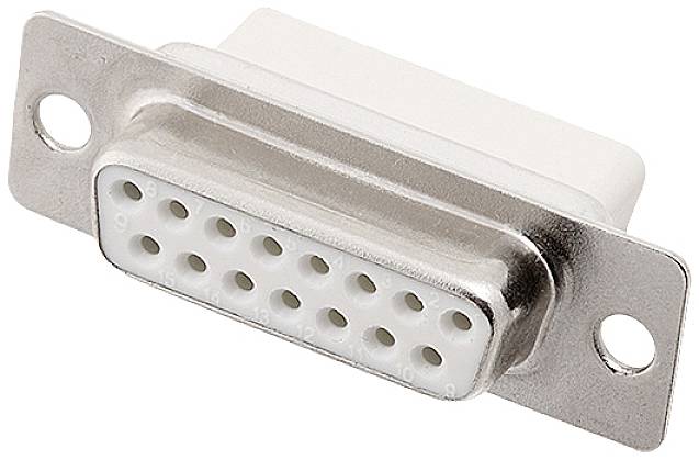 encitech DBC15-SS-W 2108-0190-12 Regleta de conectores hembra D-SUB 180 ° Número de polos: 15 Engaste 1 UD(S). Tray