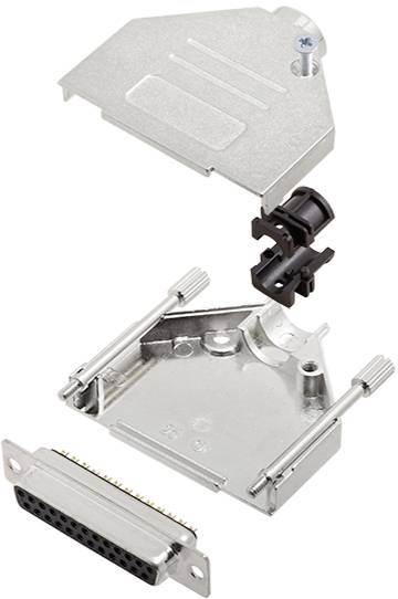 TRU COMPONENTS TCDTZK25DBSK 7709760 Juego de regletas de conectores hembra D-SUB 180 ° Número de polos: 25 Vaso de soldadura 1 UD(S).