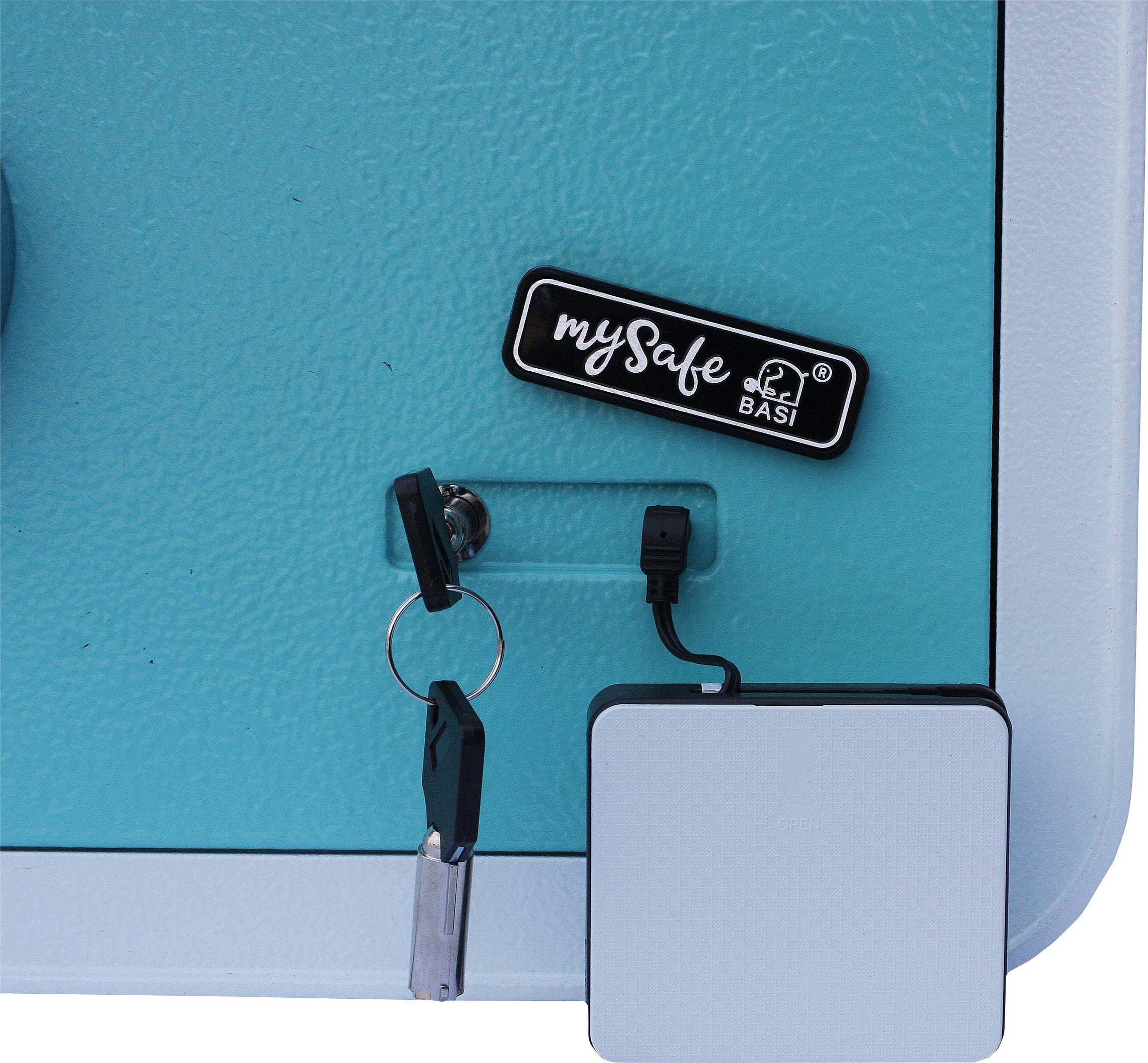 Basi 2018-0002-1013 mySafe 350 Caja fuerte, Caja fuerte antirrobo Candado por huellas dactilares, Candado de llave-3