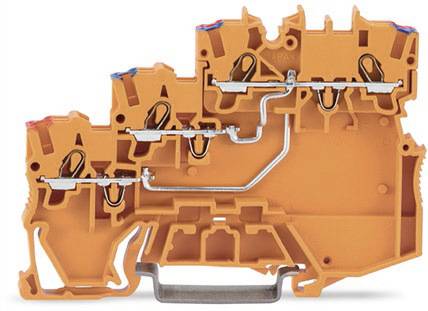 WAGO 2000-5372 Borne terminal iniciador de tres conductores 7 mm Terminal Push-In Naranja 15 UD(S). Piece-0