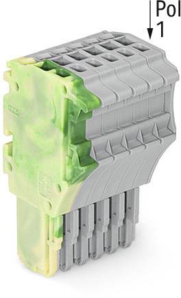 WAGO 2020-106/000-037 Regleta de terminales crimp Verde, Amarillo, Gris 25 UD(S).