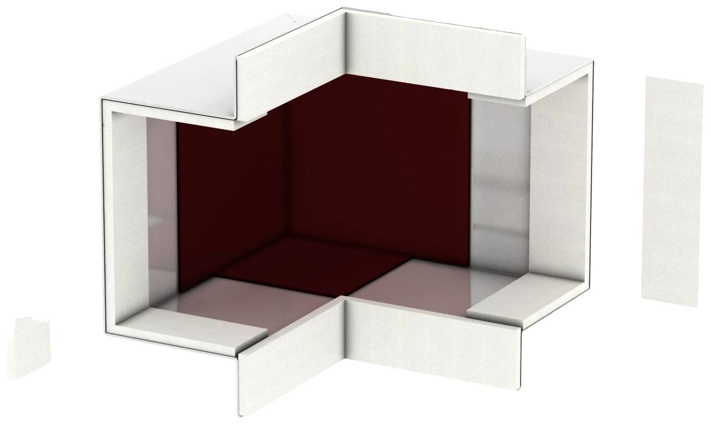OBO Bettermann 7216604 Esquina exterior ( x ) 174 mm x 170 mm 1 ST-0