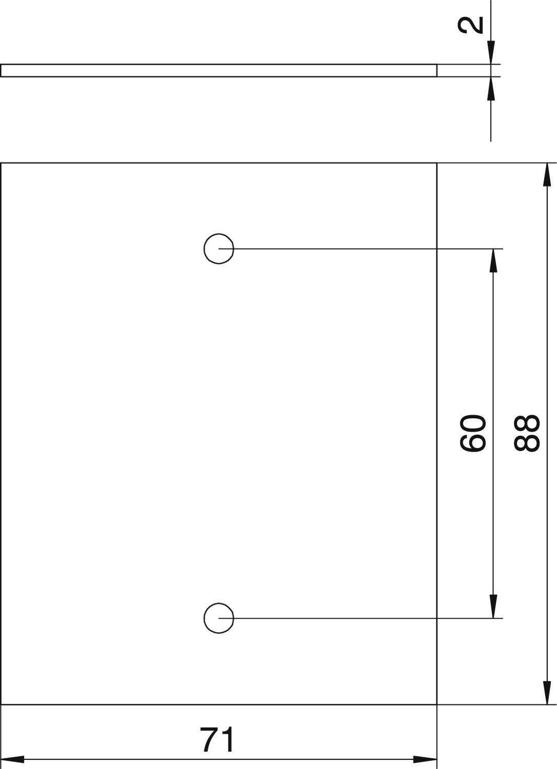 OBO Bettermann T12L P01S 9011 Placa cobertora-1